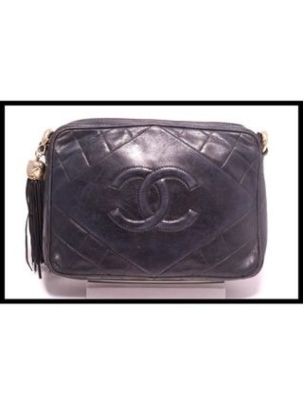 Chanel Quilted GD Metal Fittings Shoulder Bag